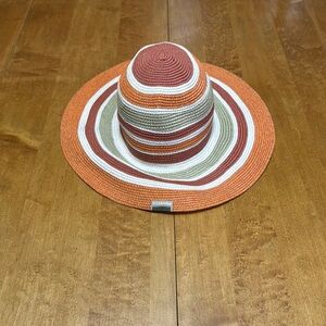 Columbia Striped Wide Brim Sun Hat